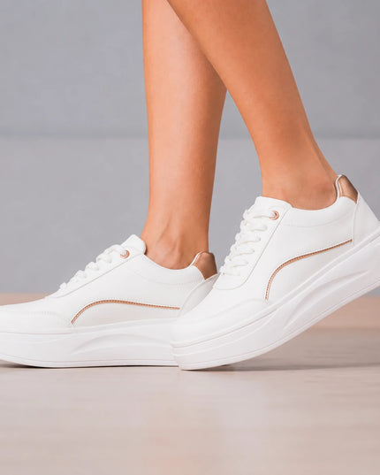 Zapatillas Urbanas Mujer Diest  - Dorado