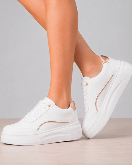 Zapatillas Urbanas Mujer Diest  - Dorado