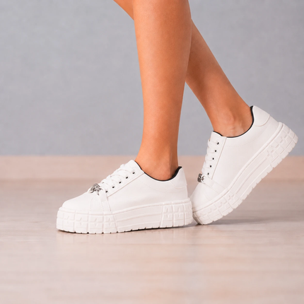 Zapatillas Urbanas Mujer Dublin - Blanco Negro