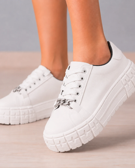 Zapatillas Urbanas Mujer Dublin - Blanco Negro