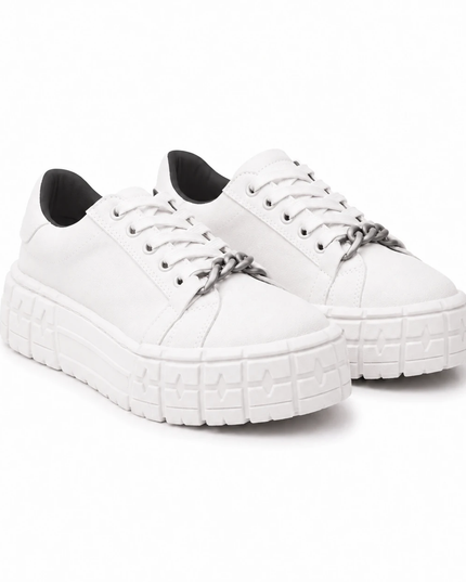 Zapatillas Urbanas Mujer Dublin - Blanco Negro