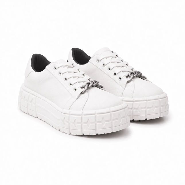 Zapatillas Urbanas Mujer Dublin - Blanco Negro