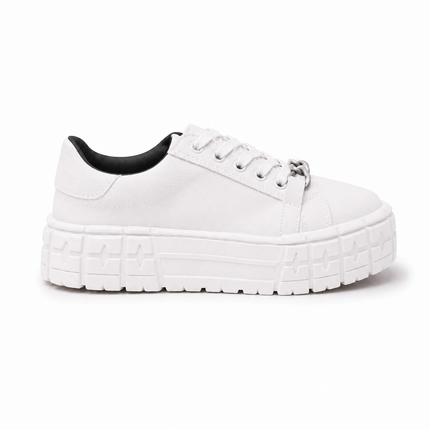Zapatillas Urbanas Mujer Dublin - Blanco Negro