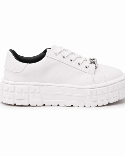 Zapatillas Urbanas Mujer Dublin - Blanco Negro
