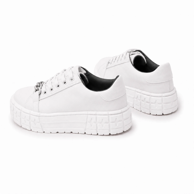 Zapatillas Urbanas Mujer Dublin - Blanco Negro