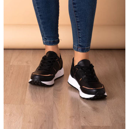 Zapatilla Edessa - Negro
