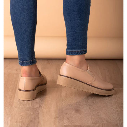 Mocasines Mujer Ferrara - Beige