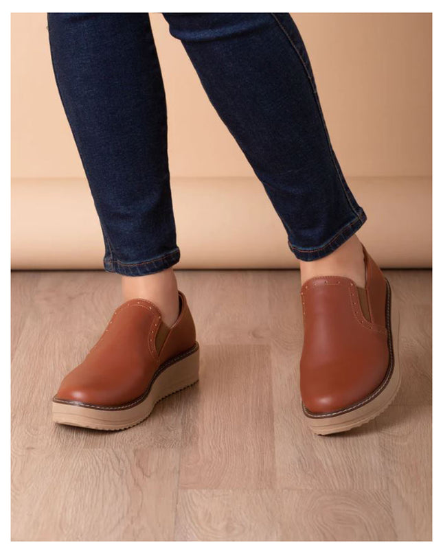 Mocasin Ferrara - Camel Oscuro