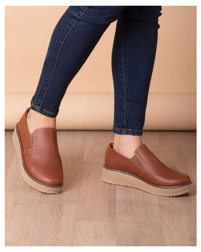 Mocasin Ferrara - Camel Oscuro