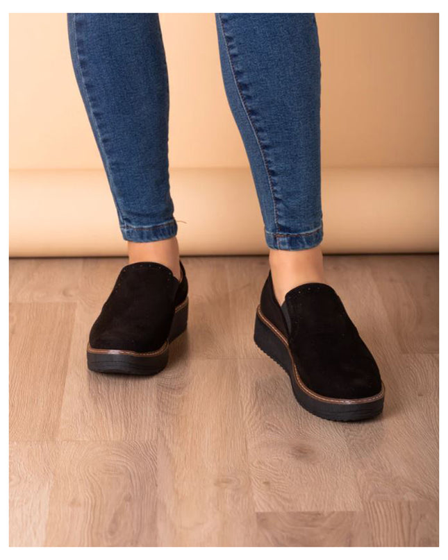 Mocasin Ferrara - Negro Gamuza