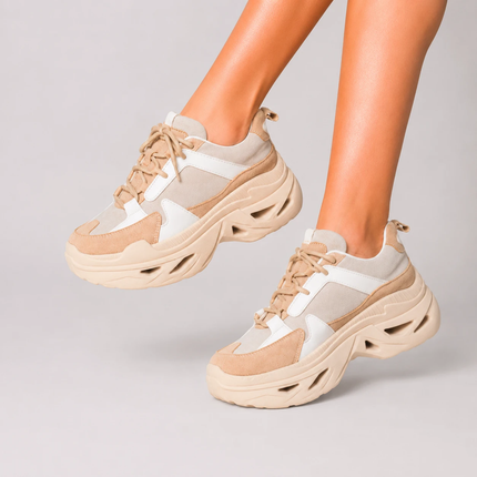 Zapatillas Urbanas Mujer Gia - Beige