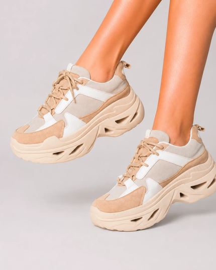 Zapatillas Urbanas Mujer Gia - Beige