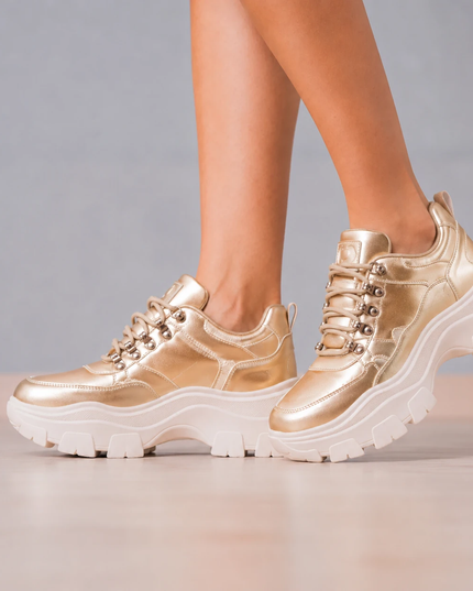 Zapatillas Urbanas Mujer Golden - Dorado