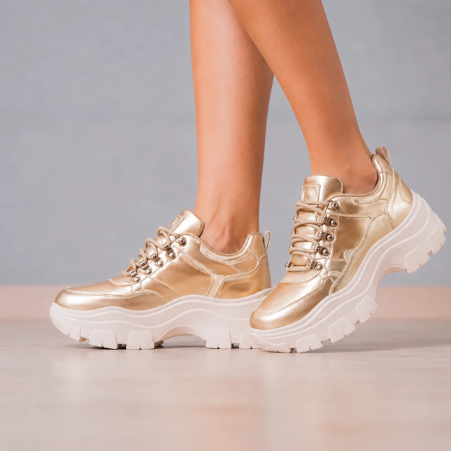 Zapatillas Urbanas Mujer Golden - Dorado