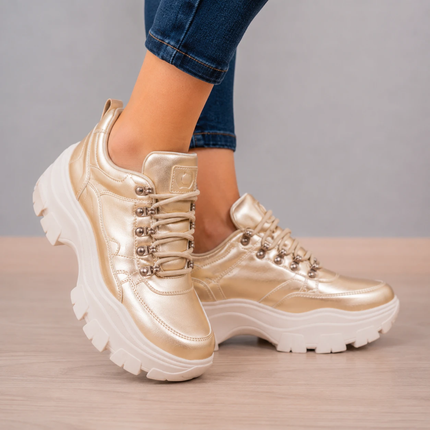 Zapatillas Urbanas Mujer Golden - Dorado