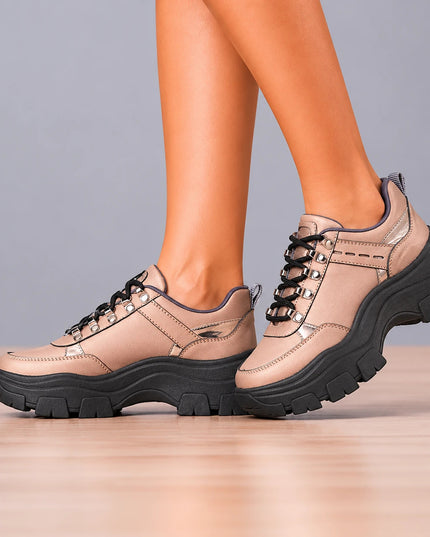 Zapatillas Urbanas Mujer Golden - Plateado