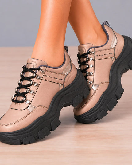 Zapatillas Urbanas Mujer Golden - Plateado