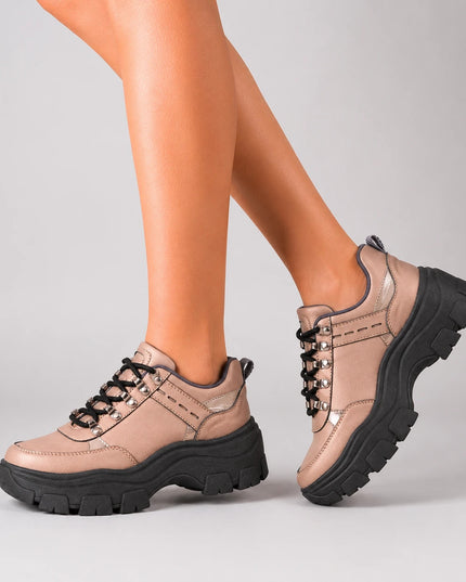 Zapatillas Urbanas Mujer Golden - Plateado