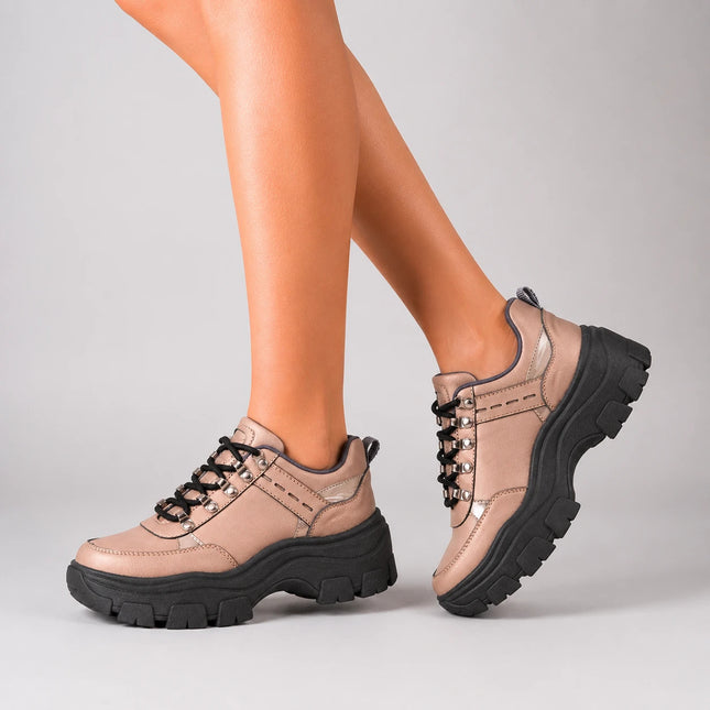Zapatillas Urbanas Mujer Golden - Plateado