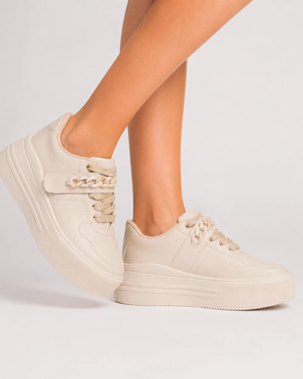 Zapatillas Urbanas Mujer Helsinki - Beige