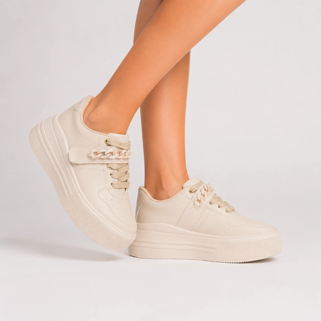 Zapatillas Urbanas Mujer Helsinki - Beige