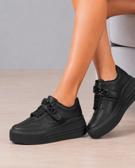 Zapatillas Urbanas Mujer Helsinki - Negro