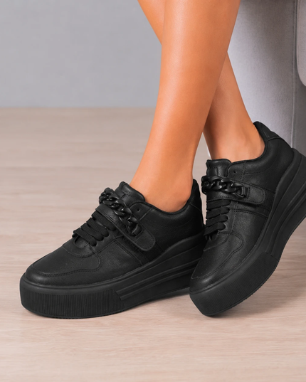 Zapatillas Urbanas Mujer Helsinki - Negro