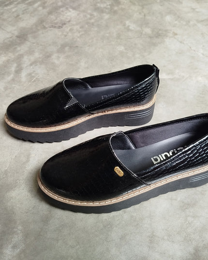 Mocasín Vratsa - Negro Charol (Yayita)