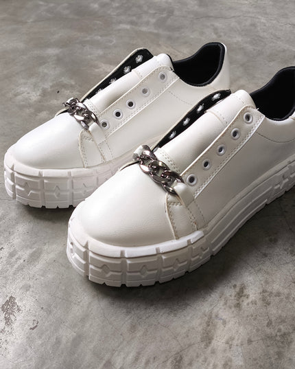 Zapatilla Dublin - Blanco Negro (Yayita)