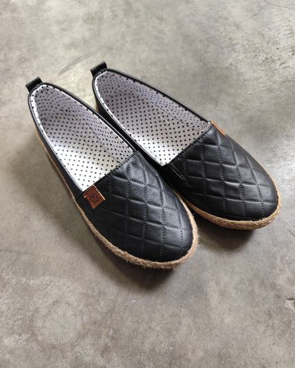 Alpargata Belen - Negro Rombo (Yayita)