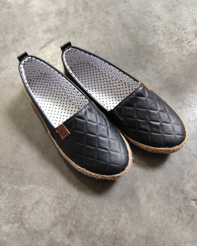 Alpargata Belen - Negro Rombo (Yayita)