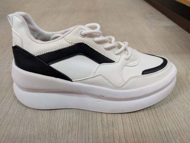 Zapatilla Zadar - Blanco Negro  (Yayita)