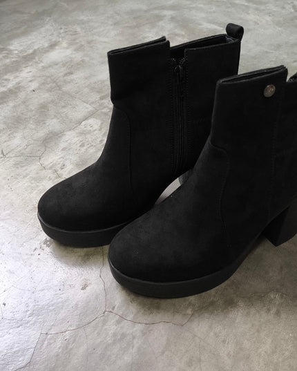 Botines Coffs - Negro Gamuza (Yayita)