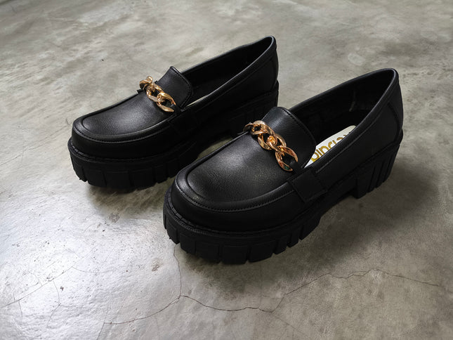 Mocasin Antalya - Negro Cuero  (Yayita)