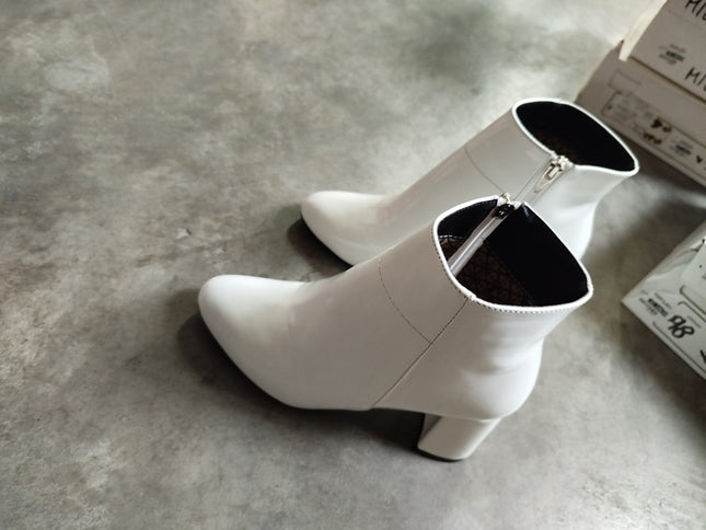 Botas Texas - Blanco charol (Yayita)