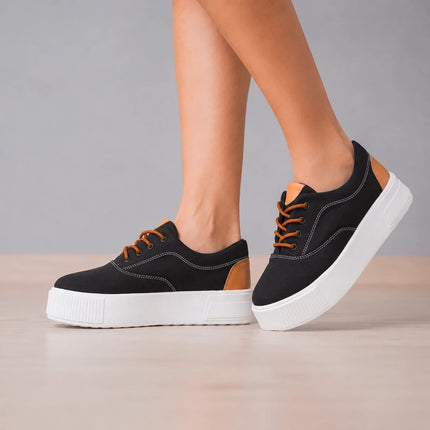 Zapatillas Urbanas Mujer Interlagos - Negro