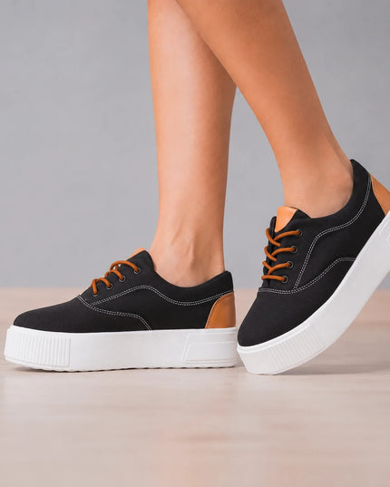 Zapatillas Urbanas Mujer Interlagos - Negro