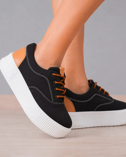 Zapatillas Urbanas Mujer Interlagos - Negro