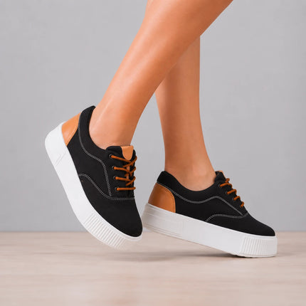 Zapatillas Urbanas Mujer Interlagos - Negro