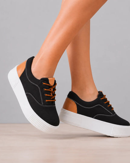 Zapatillas Urbanas Mujer Interlagos - Negro