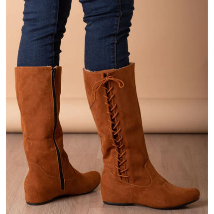 Botas Mujer Karratha - Camel Gamuza