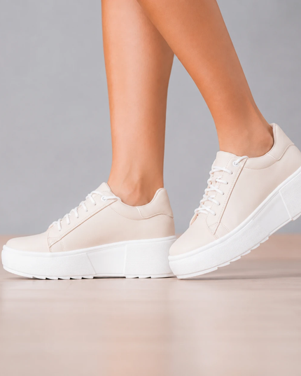 Zapatillas Urbanas Mujer Kioto - Perla