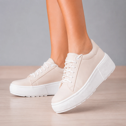 Zapatillas Urbanas Mujer Kioto - Perla