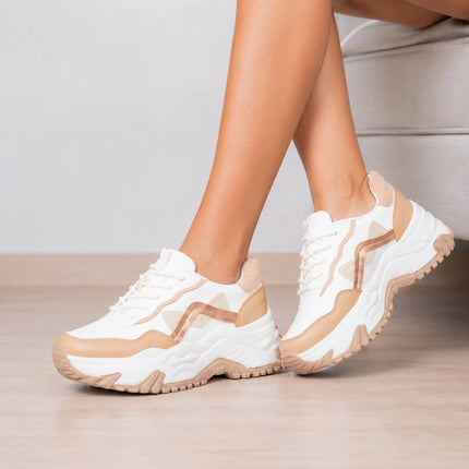 Zapatillas Urbanas Mujer Kitty - Beige