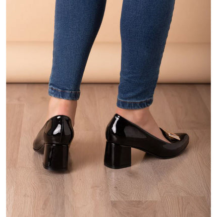 Stilettos Kozani - Negro Charol