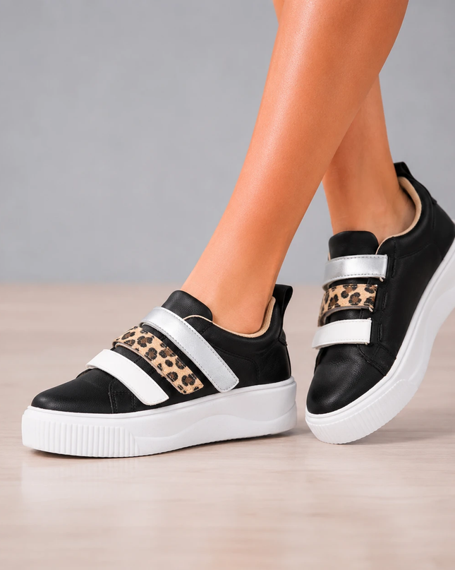 Zapatillas Urbanas Mujer La Plata - Negro
