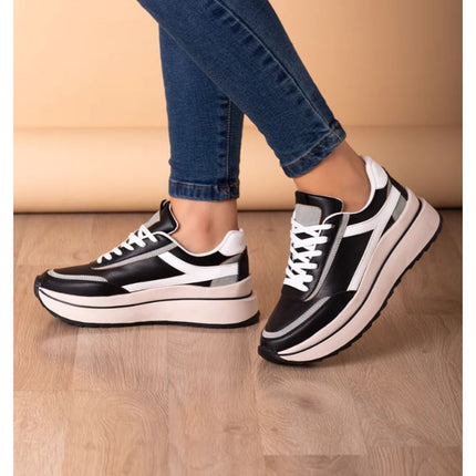Zapatilla Le Mans - Negro con Plomo