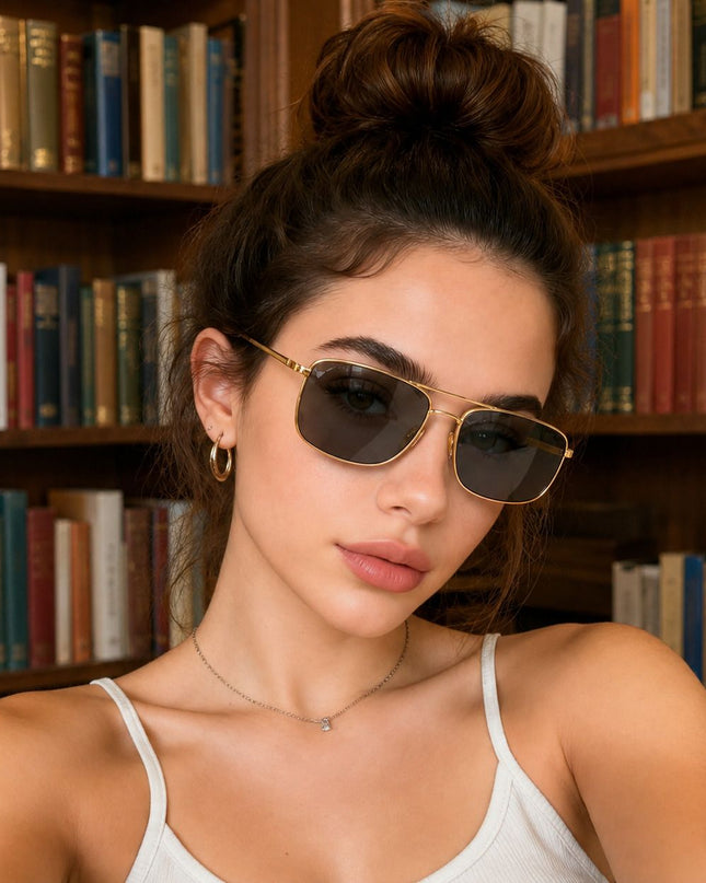 Lentes de Sol Urbano - PL - 4913 -  Dorado