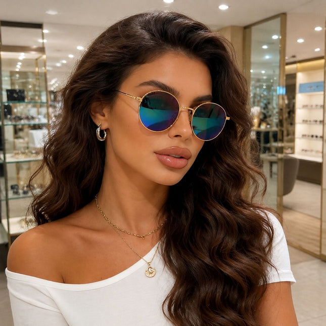 Lentes de Sol Urbano - PL - 4914 -  Dorado 2