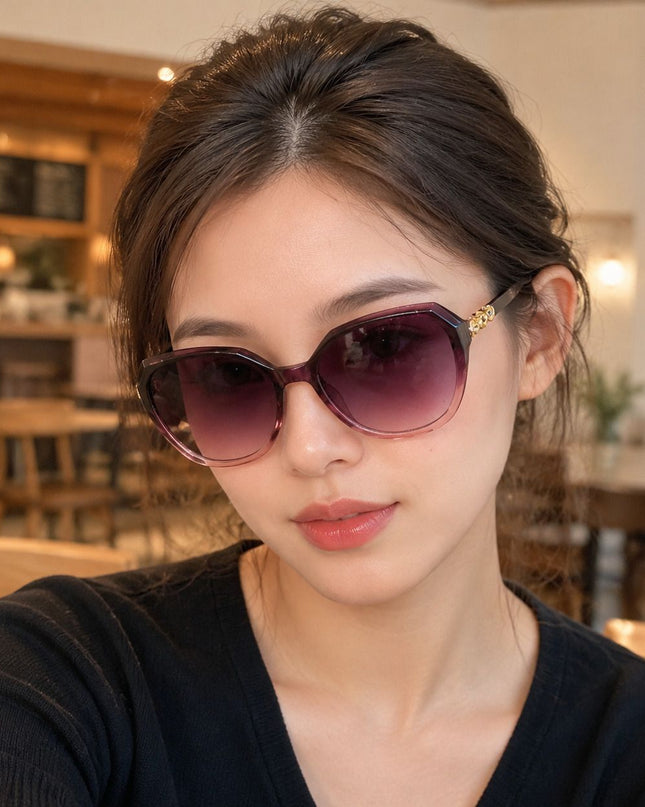 Lentes de Sol Urbano - PL - 4974 -  Negro con Rosa